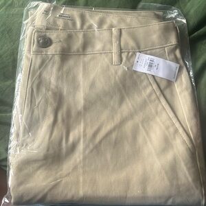 Old Navy High Rise Skinny Khaki pants with adjustable waist. Size 10 petite